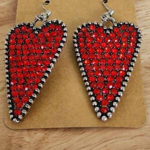 Red Heart Earrings